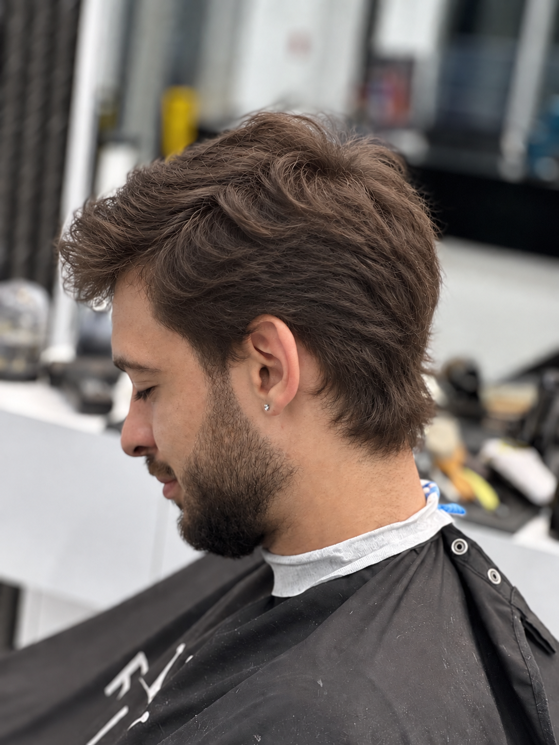 Before / Work in progress at Ritz Barbershop