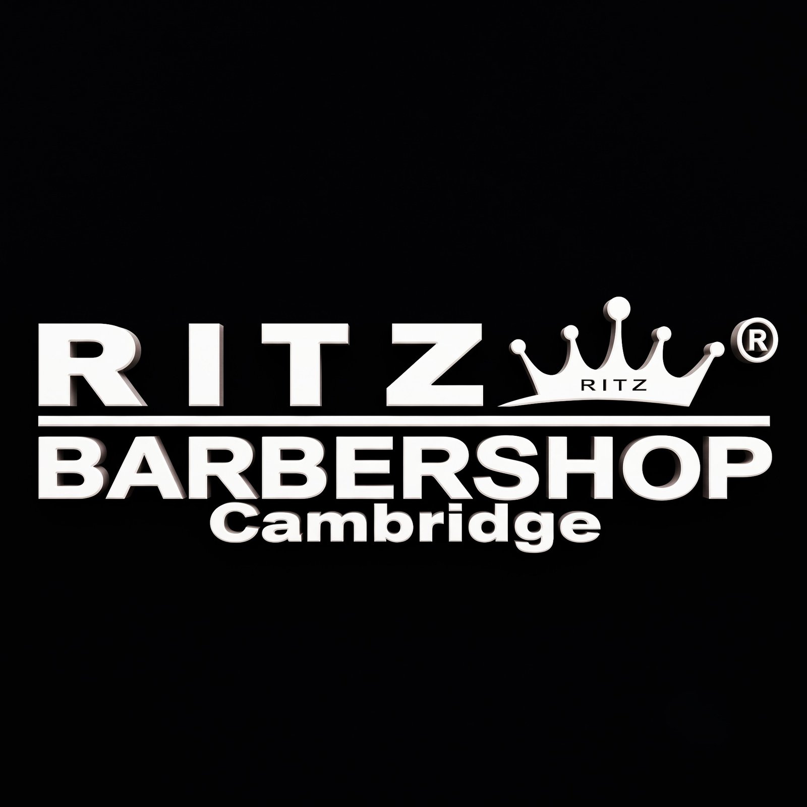 Ritz Barbershop Cambridge signature landmark emblem