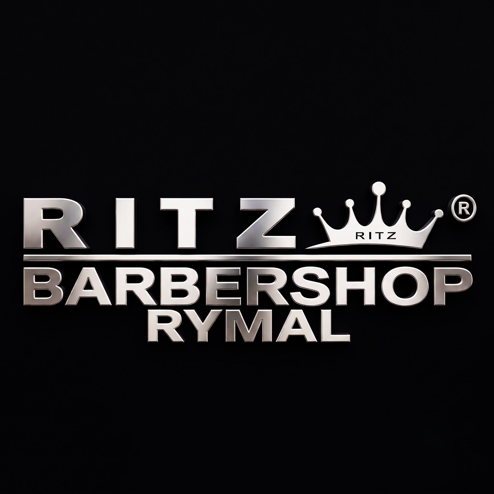 Ritz Barbershop Rymal signature landmark emblem
